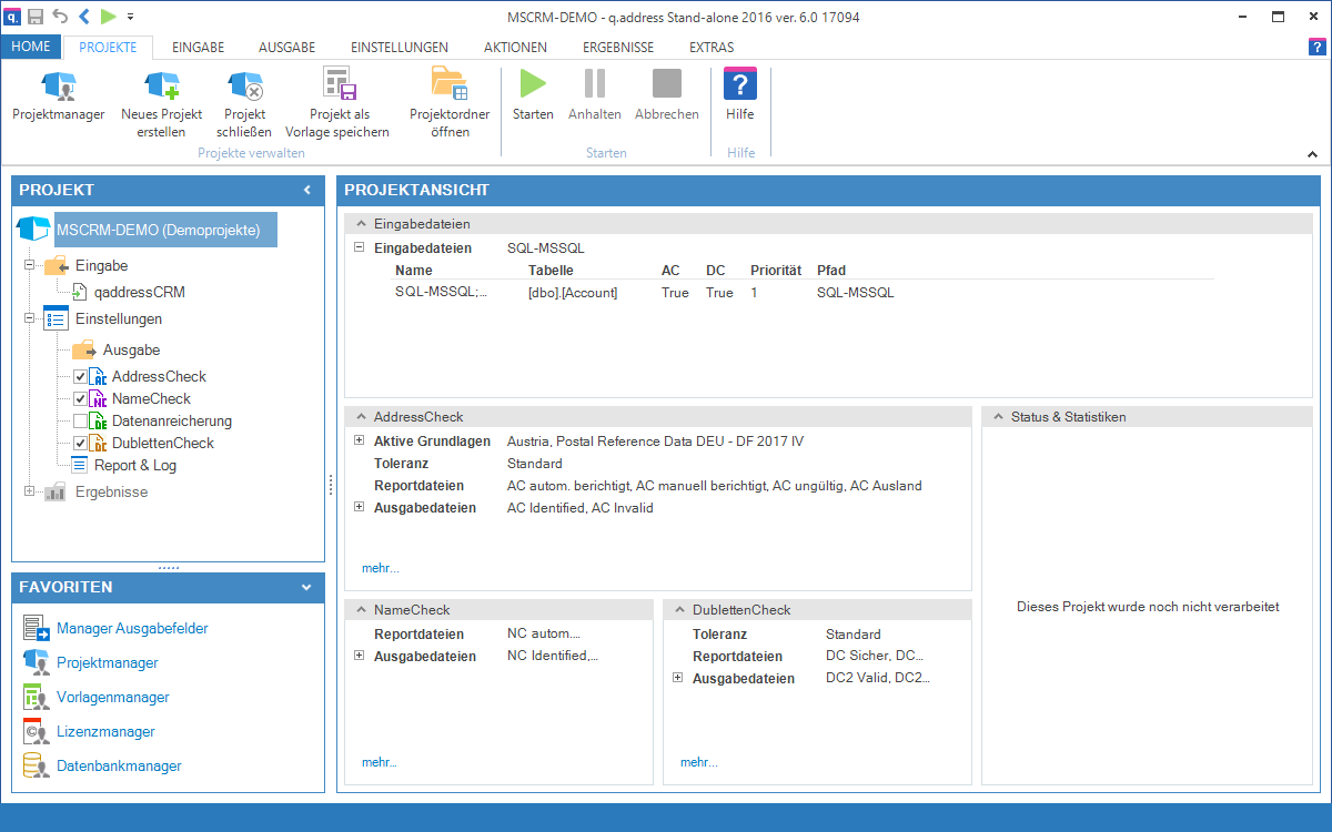 00120 CRM Project Einstellungen Beendet